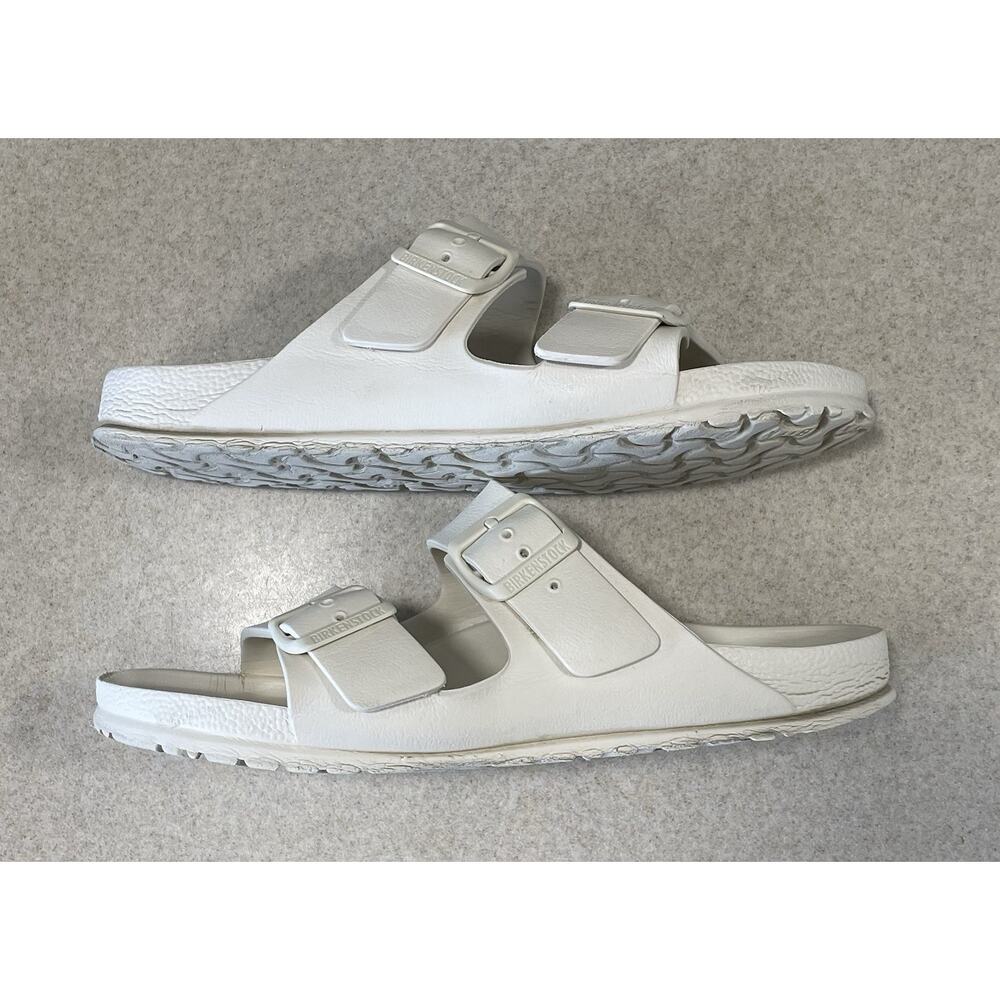 Birkenstock White Arizona Eva Sandals Women’s Sz 9/EU 40 Waterproof Lightweight - Picture 6 of 10